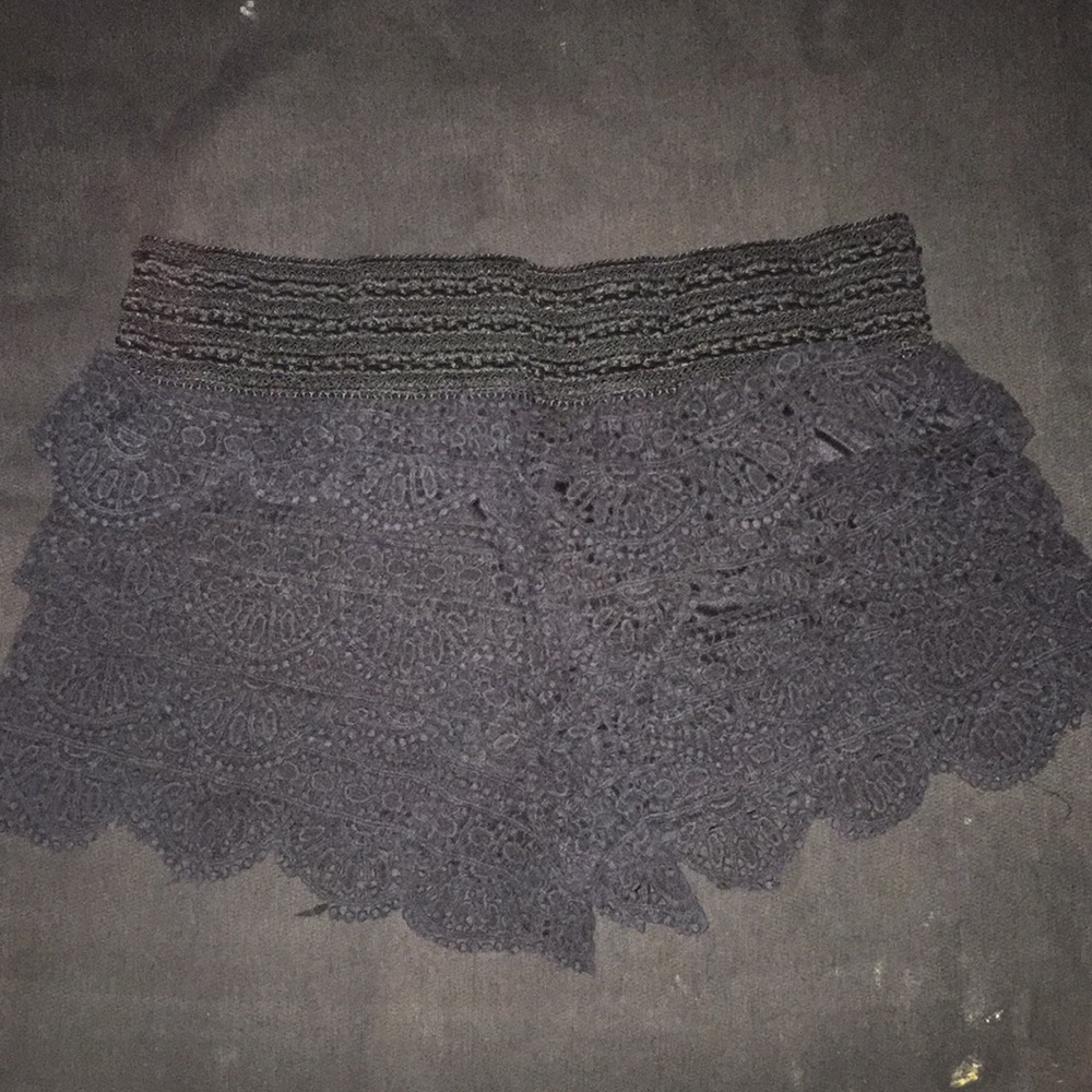 Black Lacey shorts